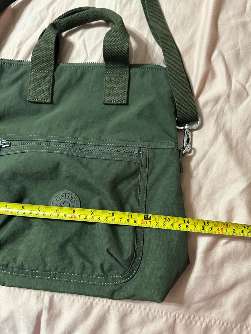 KIPLING FIELD GREEN ELEVA LARGE CONVERTIBLE TOTE/CROSSBODY BAG - Picture 5 of 11